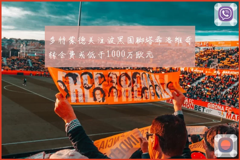 多特蒙德关注波黑国脚塔希洛维奇转会费或低于1000万欧元